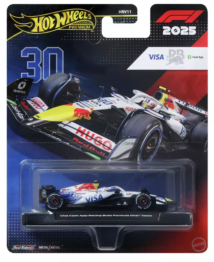 HOT WHEELS JKD79 F1 RACING BULLS NO 30 LIAM LAWSON 2025 CAR