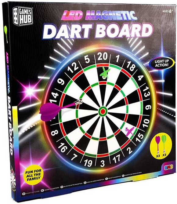 GAMES HUB 2008 LED MAGNETIC DART BOARD