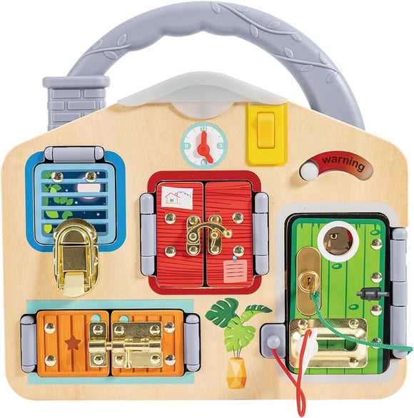 HAPE E1111 LOCK & LEARN PLAYBOARD