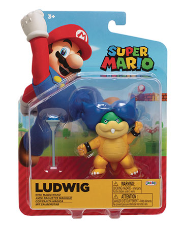 SUPER MARIO 241174 LUDWIG WITH MAGIC WAND ARTICULATED FIGURE