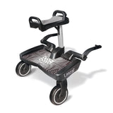 Lascal Buggy Board Maxi Plus Black with Grey Saddle Ride On Board with seat