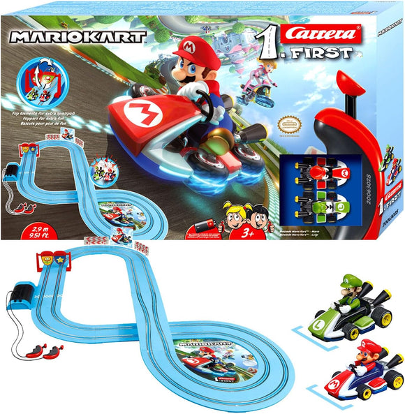 CARRERA FIRST MARIO KART FIRST MARIO VS LUIGI SLOT CAR RACE TRACK