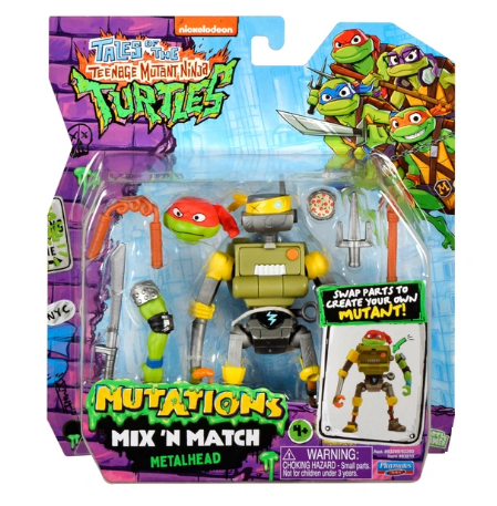 ** HALF PRICE ** TEENAGE MUTANT NINJA TURTLES 83810 MIX 'N MATCH MUTATIONS METALHEAD