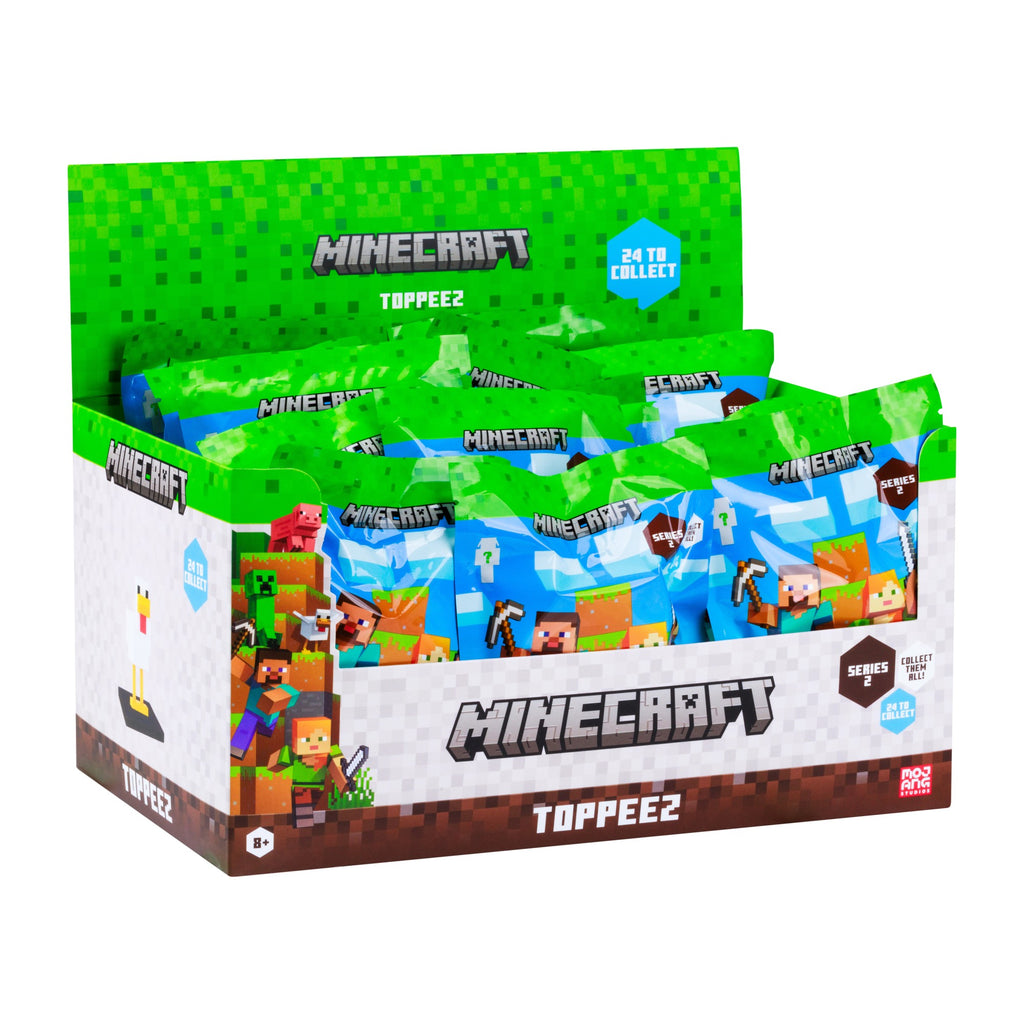 MINECRAFT TY4761 MOJANG TOPPEEZ MINIFIGURES (one blind bag supplied)
