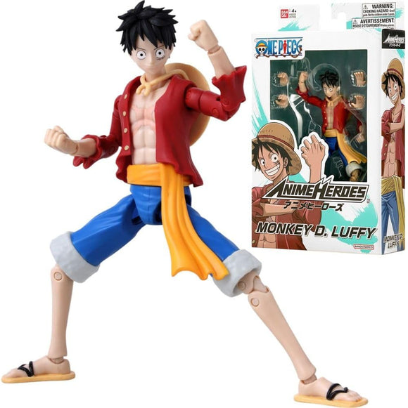 BANDAI 37008 ONE PIECE MONEY D. LUFFY ANIME HEROES FIGURE