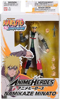 BANDAI 36905 NARUTO SHIPPUDEN ANIME HEROES NAMIKAZE MINATO FIGURE