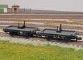 PECO NR1154B 4 Wheel Bolster Wagon Twin Set BR   N  SCALE