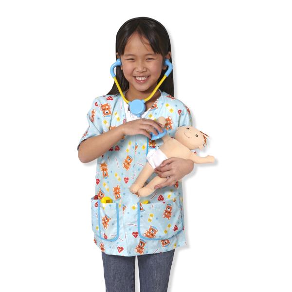 MELISSA & DOUG 18519 PAEDIATRIC NURSE COSTUME SIZE 3-6 YEARS