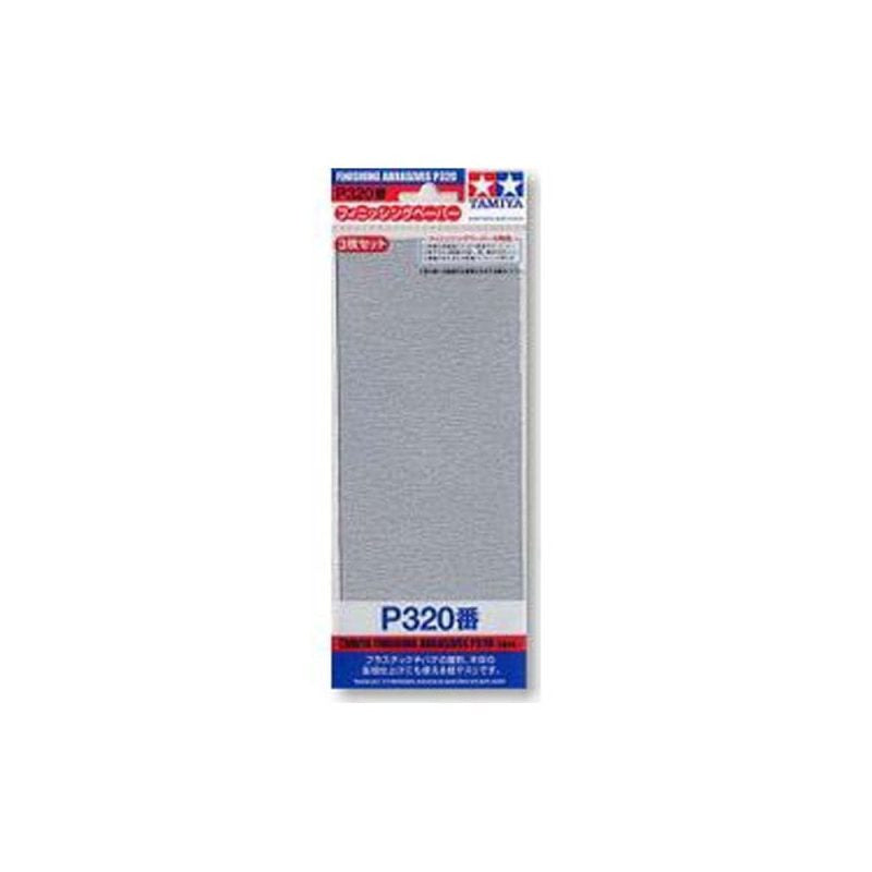 TAMIYA 87094 FINISHING ABRASIVES P320 3PCS