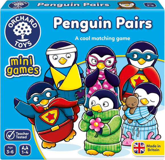 ORCHARD TOYS 351 PENGUIN PAIRS MINI GAME