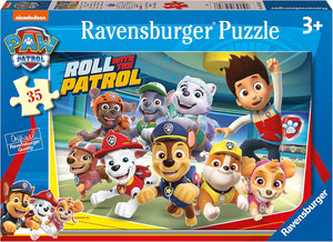 RAVENSBURGER 05682 PAW PATROL 35 PIECE ROLL WITH THE PATROL PUZZLE