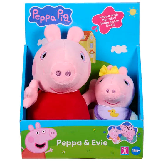 PEPPA PIG 08422 PEPPA AND EVIE PLUSH TOY SET
