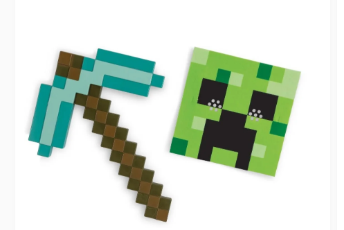 MINECRAFT 156269 PICK AXE & MASK SET