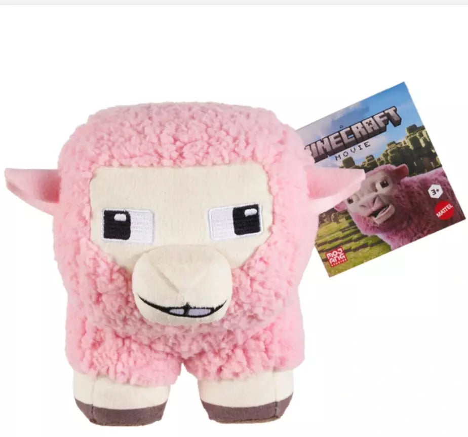 MINECRAFT JFP56 MOVIE PINK SHEEP PLUSH