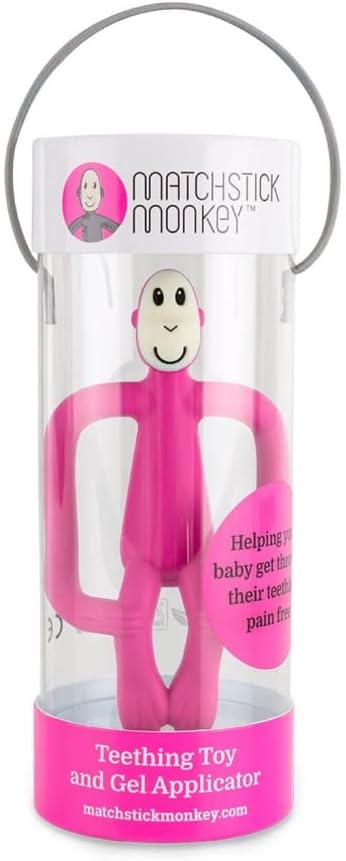 MATCHSTICK MONKEY PINK MONKEY TEETHER