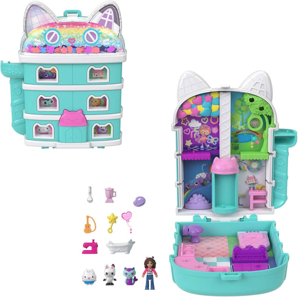 POLLY POCKET JFV02 GABBYS DOLLHOUSE COMPACT PLAYSET