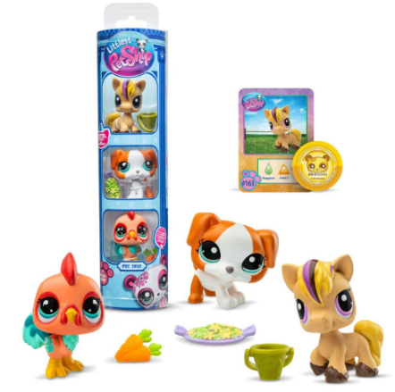 LITTLEST PET SHOP BF00635 BARNYARD PET TRIO TUBE