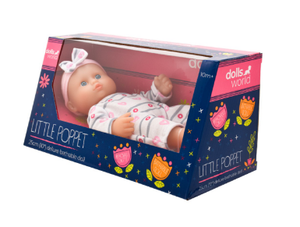 DOLLS WORLD 78002 LITTLE POPPET 25CM DELUXE BATHABLE DOLL