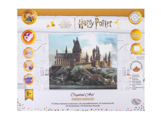 CRAFT BUDDY CAK-HPS600L HOGWARTS CASTLE FRAMED CANVAS KIT CRYSTAL ART