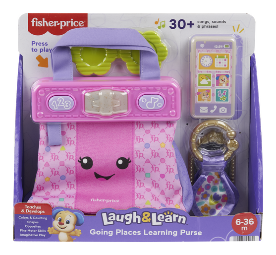 ** SALE ** FISHER PRICE HTW89 LAUGH & LEARN GOING PLACES LEARNING PURSE