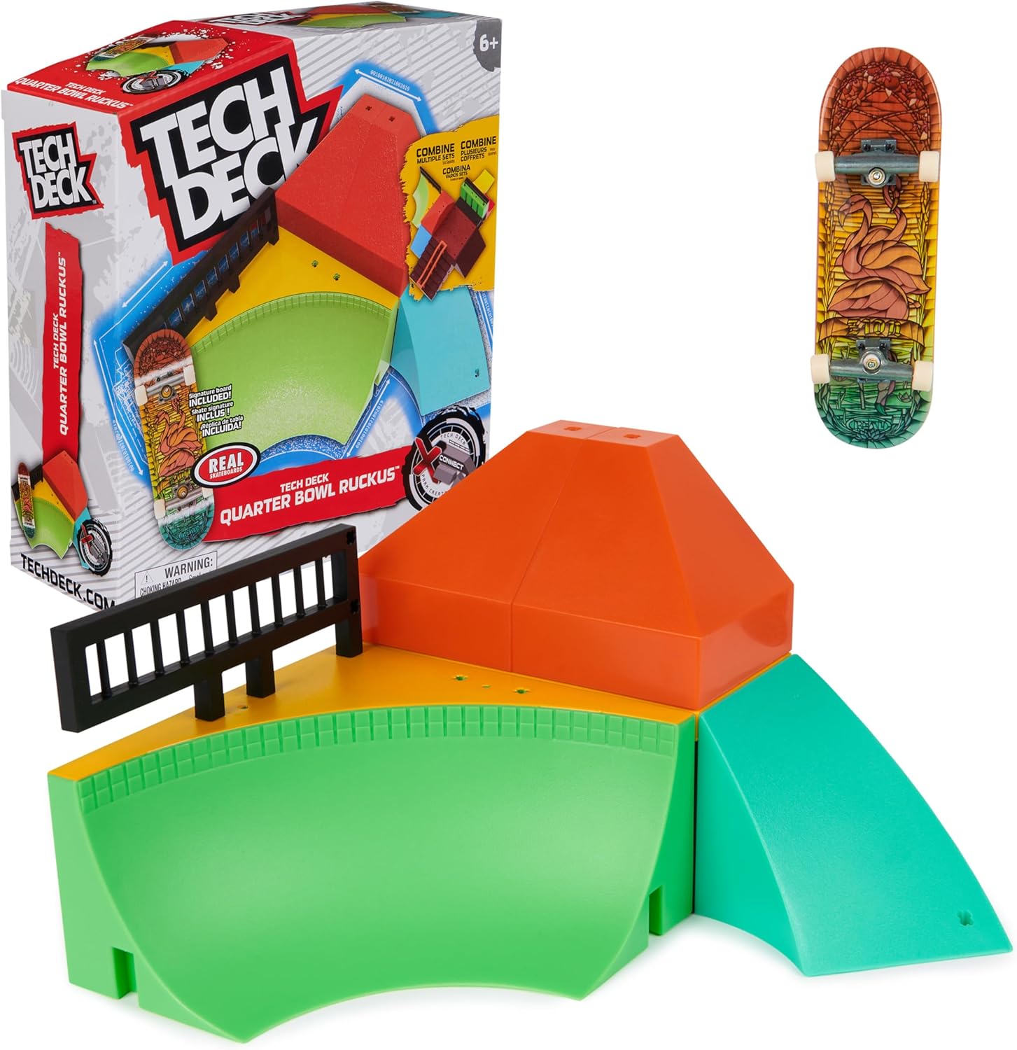 TECH DECK 6070358 QUARTER BOWL RUCKUS RAMP