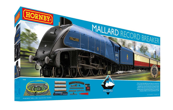 HORNBY R1282M Mallard Record Breaker Train Set - Era 3