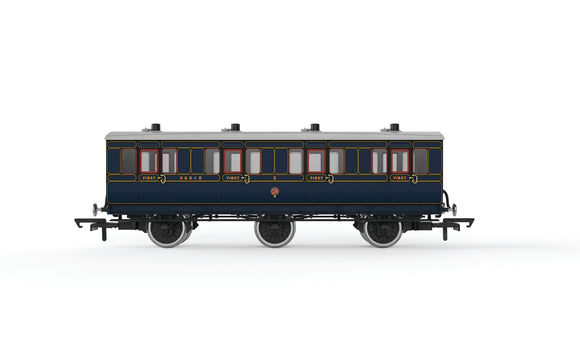 Hornby R40296 S&DJR, 6 Wheel Coach, 1st Class, 3 - Era 2