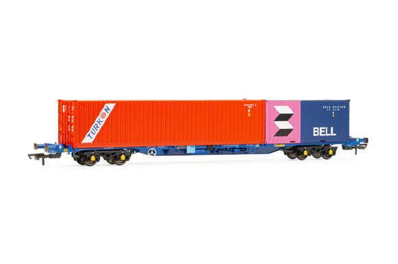 HORNBY R60224 Touax, KFA Container Wagon with 2 Containers - Era 11