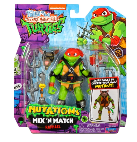 ** HALF PRICE ** TEENAGE MUTANT NINJA TURTLES 83804 MIX 'N MATCH MUTATIONS RAPHAEL