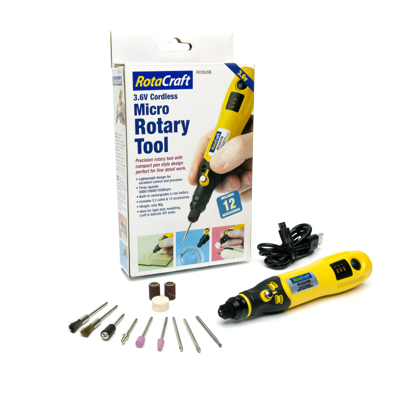 ROTACRAFT RC03USB 3.6v Cordless Rotary Tool USB