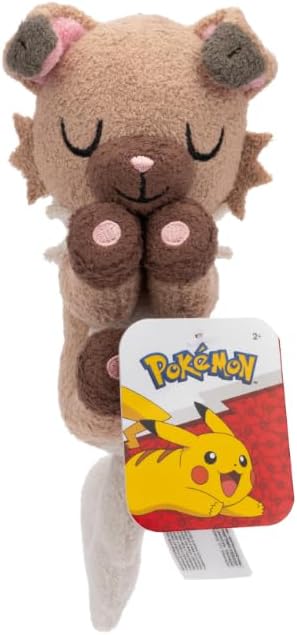 POKEMON PKW3678 SLEEPING ROCKRUFF 5 INCH PLUSH