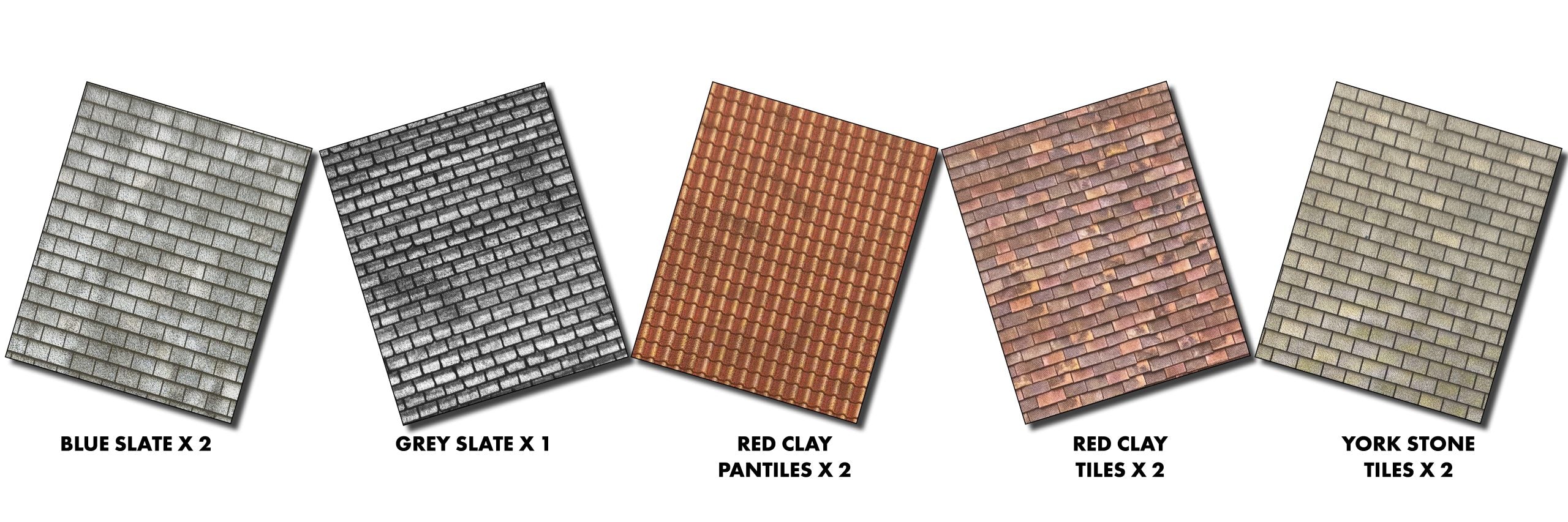 METCALFE M0061 00/H0   SCALE ROOFING TILES