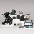 Bababing Raffi 17 piece Travel, Home & Feeding Bundle - Gloss Black
