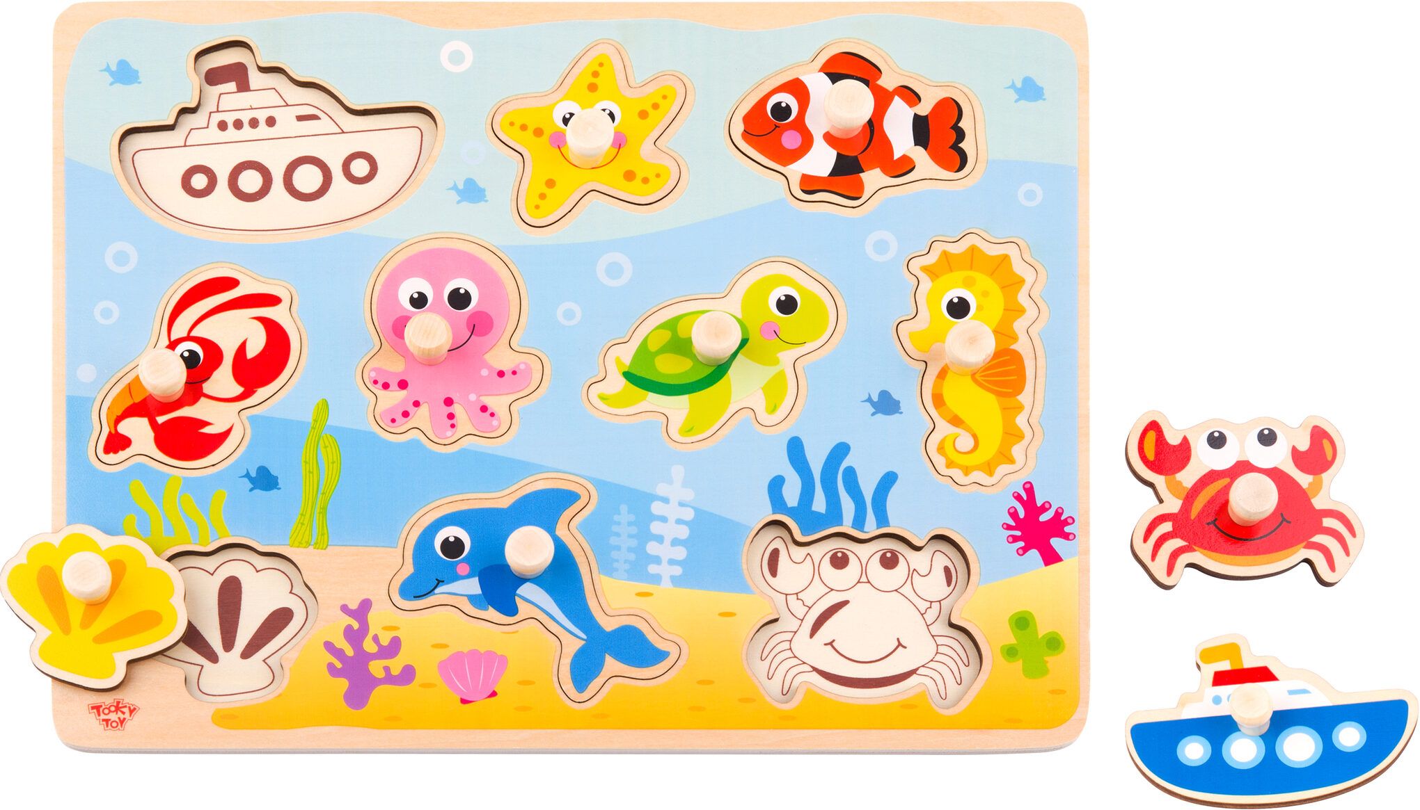 TOOKY TOY TY856 WOODEN MARINE PUZZLE