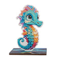 CRAFT BUDDY CAFGR-31GEN048 SEAHORSE CRYSTAL ART BUDDIES