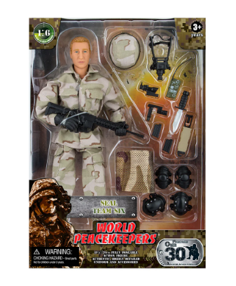 WORLD PEACEKEEPERS 90204 SEAL TEAM SIX ACTION FIGURE