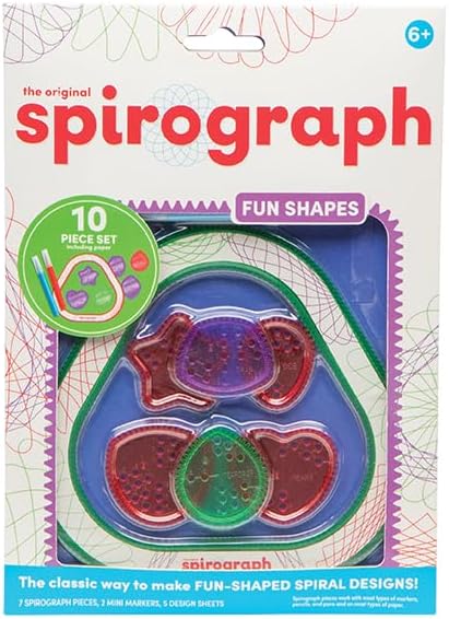 THE ORIGINAL SPIROGRAPH 24316 FUN SHAPES ENVELOPE