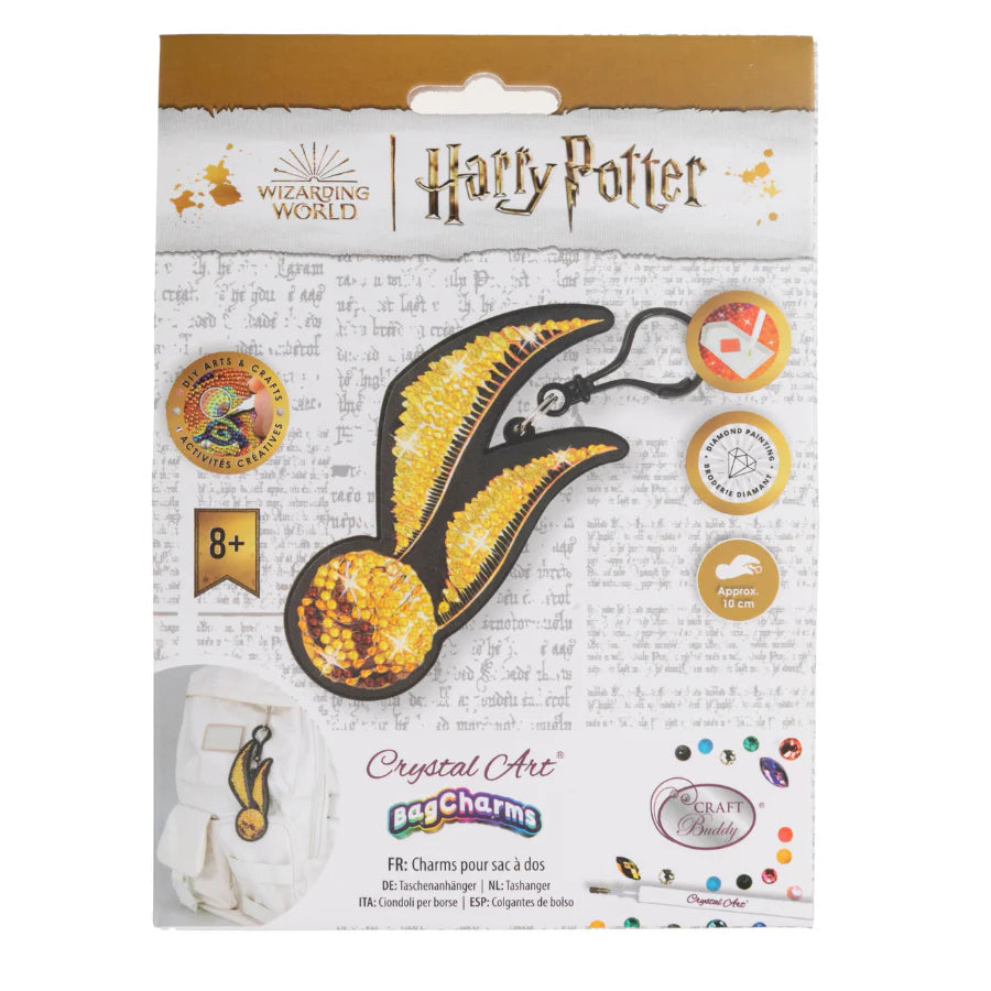 CRAFT BUDDY CABC-HPS001  BAG CHARMS GOLDEN SNITCH HARRY POTTER