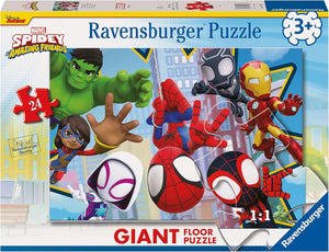 RAVENSBURGER 03182 MARVEL SPIDEY AND HIS AMAZING FRIENDS 24 PIECE GIANT FLOOR PUZZLE