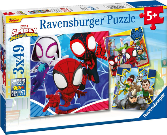 RAVENSBURGER ES5730 SPIDEY AND HIS AMAZING FRIENDS 3x49 PIECE PUZZLES