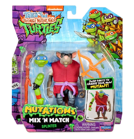 ** HALF PRICE ** TEENAGE MUTANT NINJA TURTLES 83805 MIX 'N MATCH MUTATIONS SPLINTER