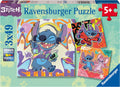RAVENSBURGER EZ1070 DISNEY STITCH 3x49 PIECE PUZZLES