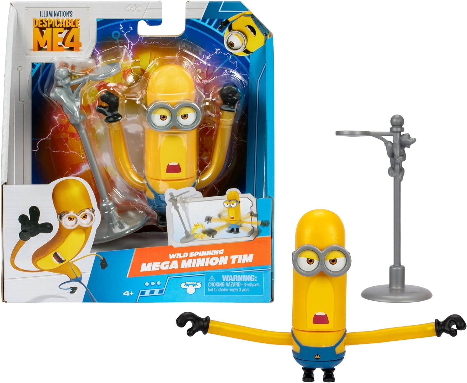 DESPICABLE ME 4 59279 WILD SPINNING MEGA MINION TIM