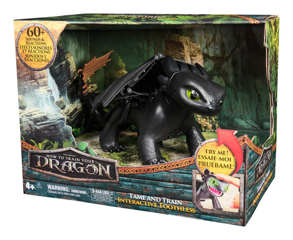 HOW TO TRAIN YOUR DRAGON TAME AND TRAIN INTERACTIVE TOOTHLESS