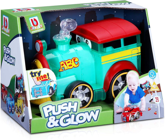 BBURAGO JUNIOR 89005 PUSH & GLOW TRAIN