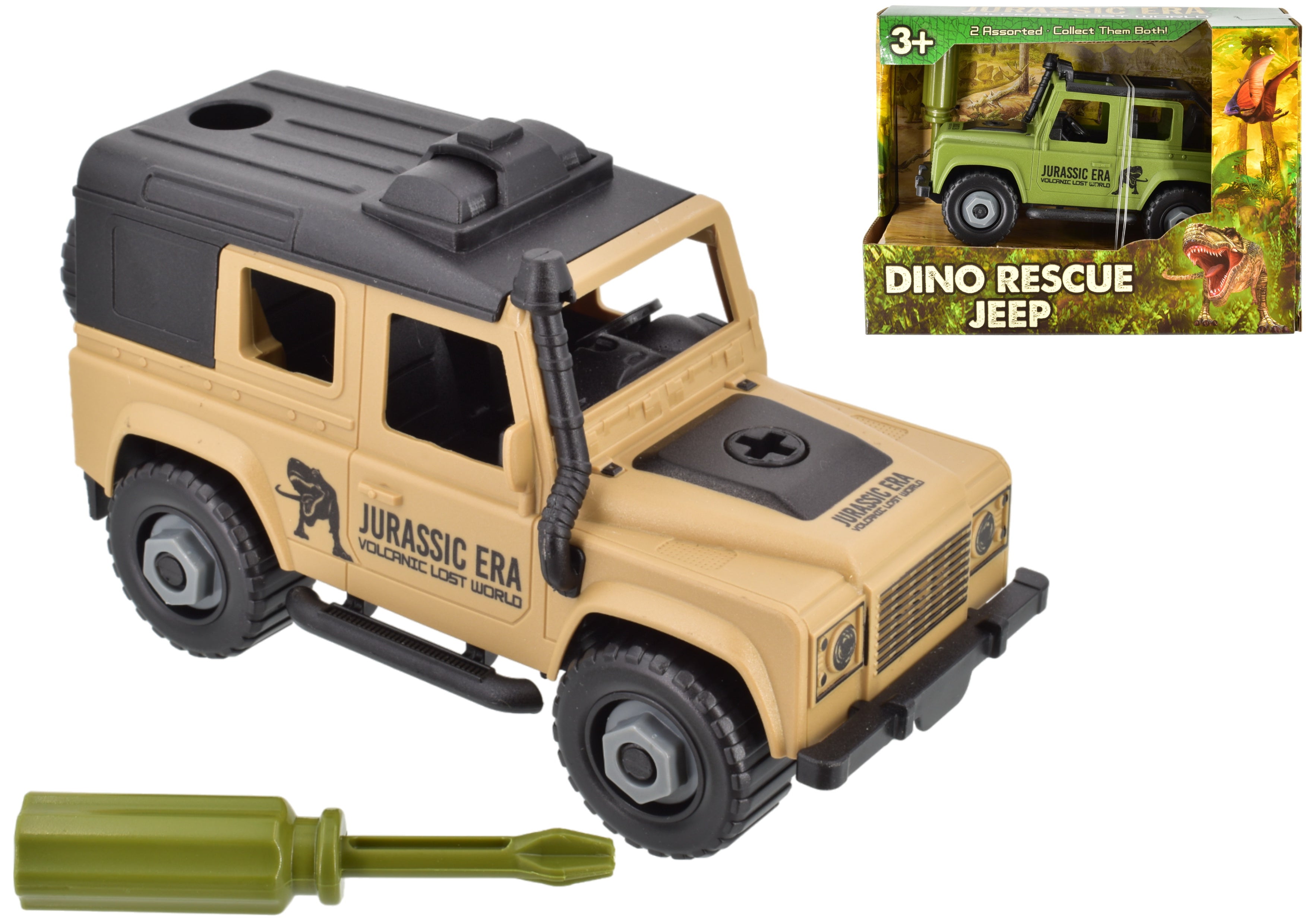 JURASSIC ERA TY0300 DINO RESCUE JEEP