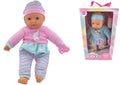 LULLABY BABY 2145 BABY 40CM SOFT DOLL WITH BOTTLE AND DUMMY