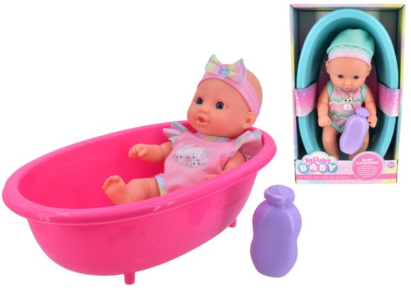 LULLABY BABY 2150 BABY 26CM DOLL WITH BATHTUB