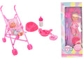 LULLABY BABY 2162 BABY 26CM DOLL WITH STROLLER AND ACCESSORIES