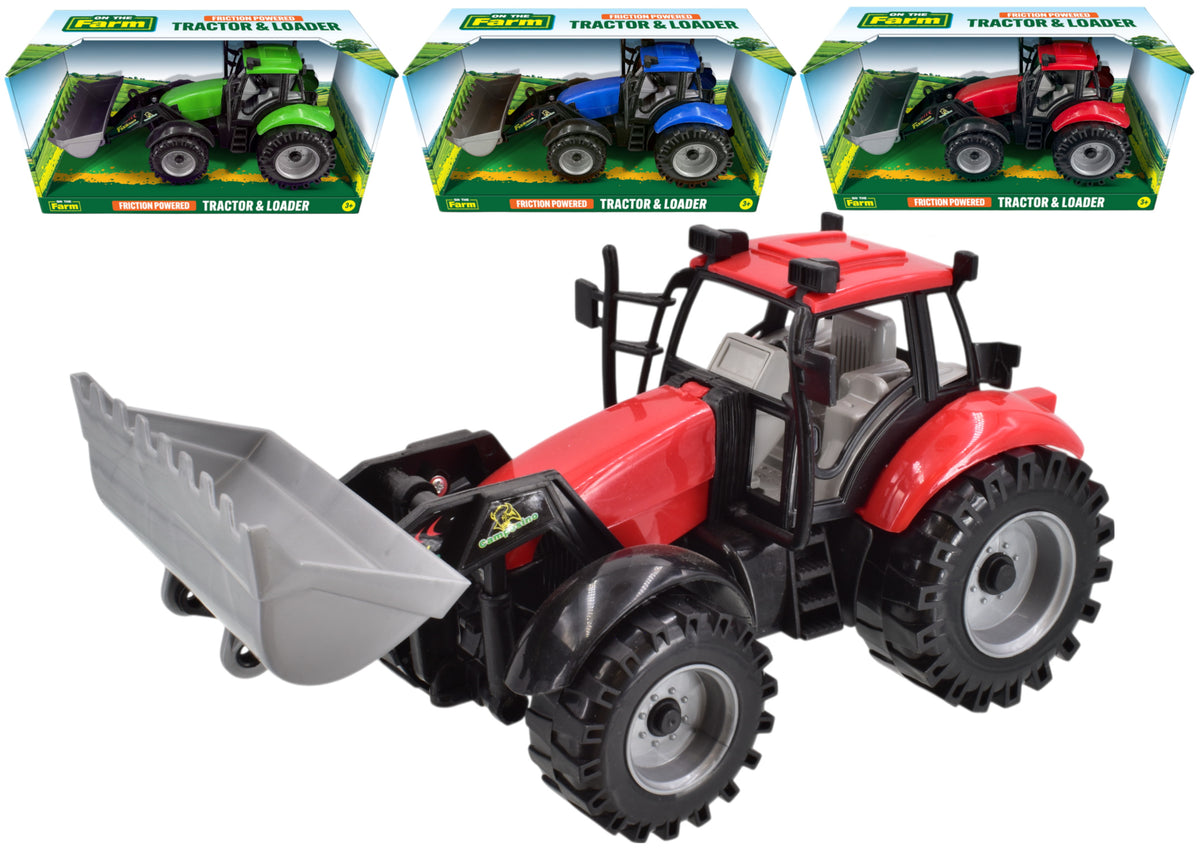 TOYMASTER TY2636 FARM TRACTOR & LOADER (ONE DESIGN PICKED AT RANDOM)